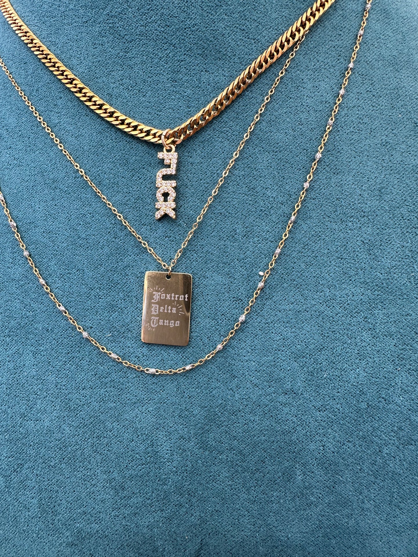 DRIP JEWELRY NECKLACES Foxtrot Pendant Necklace