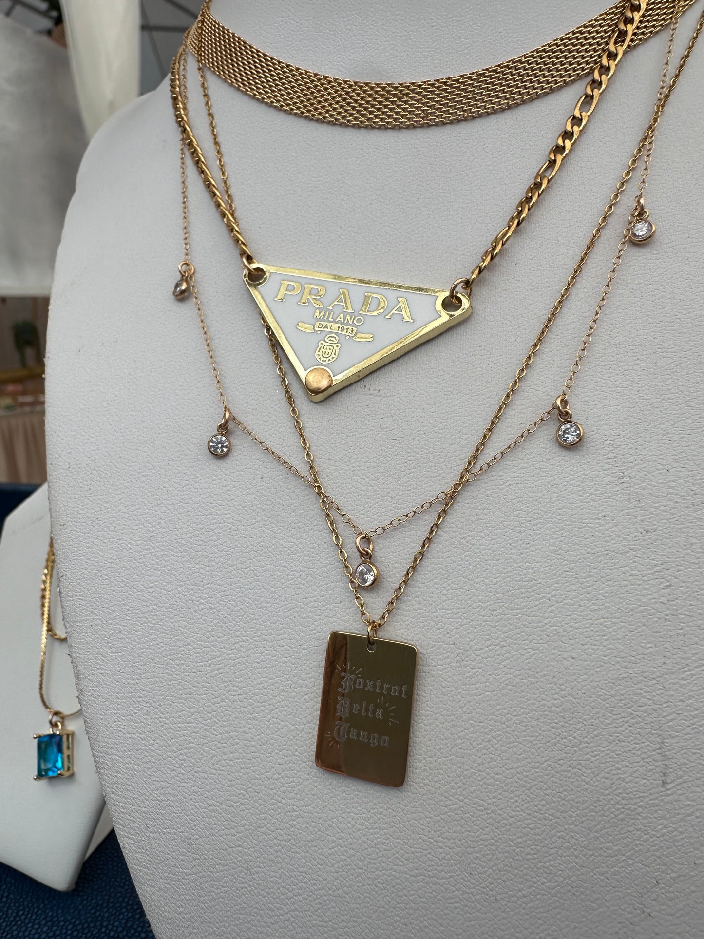 DRIP JEWELRY NECKLACES Foxtrot Pendant Necklace