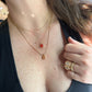DRIP JEWELRY NECKLACES MINI Rec Drop Necklace