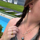 DRIP JEWELRY NECKLACES Turquoise Satellite Necklace