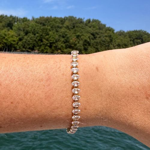 DRIP JEWELRY Oval Tennis Bracelet