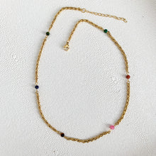 Load image into Gallery viewer, DRIP JEWELRY Rainbow Rope Necklace
