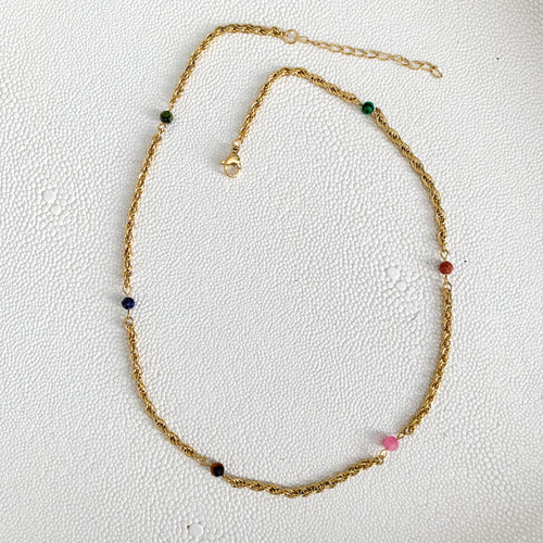 DRIP JEWELRY Rainbow Rope Necklace