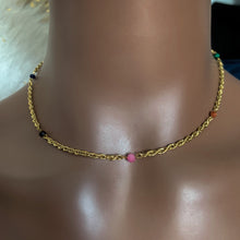 Load image into Gallery viewer, DRIP JEWELRY Rainbow Rope Necklace
