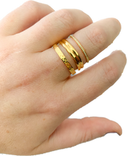 Load image into Gallery viewer, DRIP JEWELRY Rings Checkered Ring (size 5-10)
