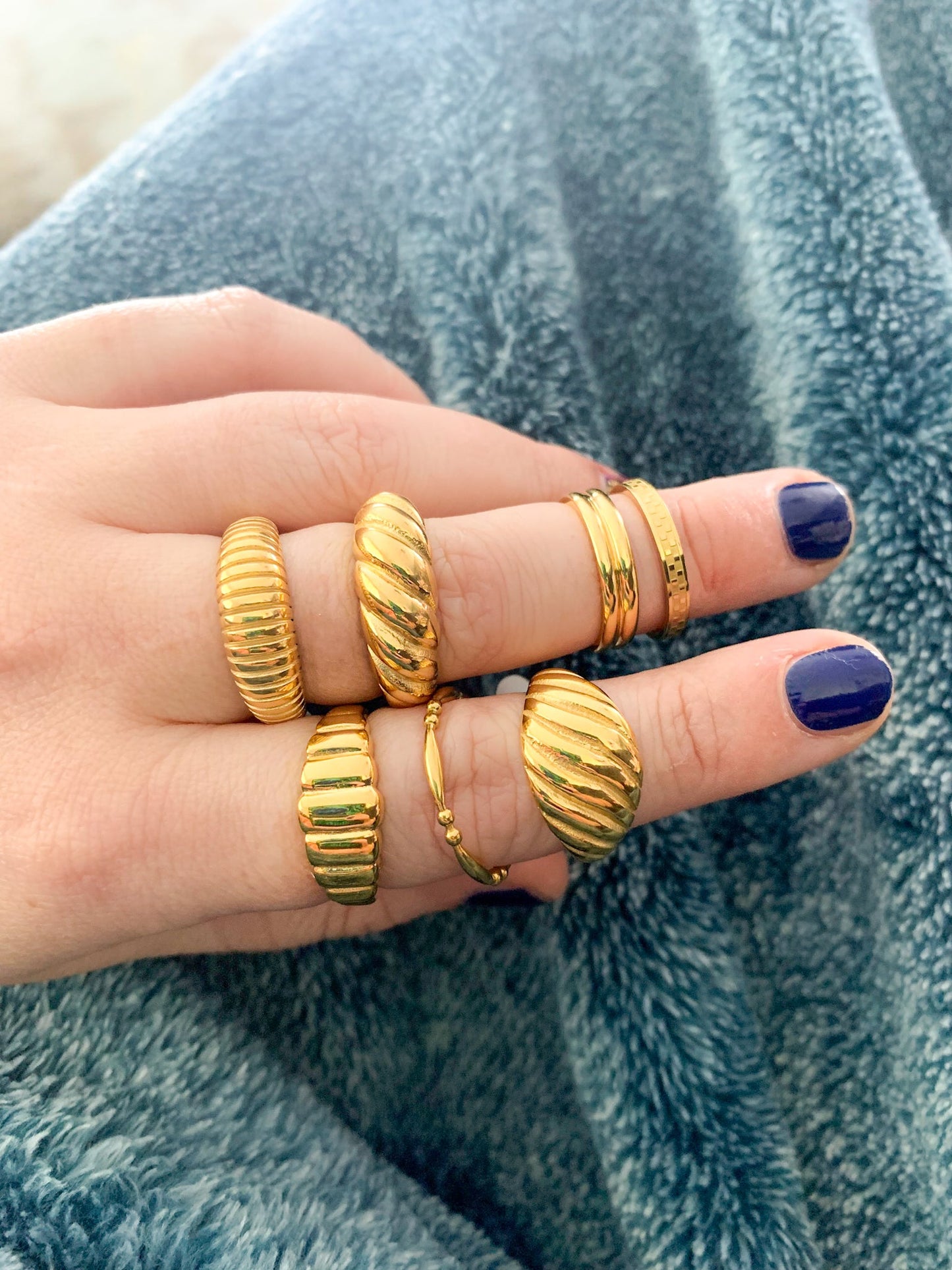DRIP JEWELRY Rings Checkered Ring (size 5-10)