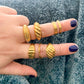 DRIP JEWELRY Rings Coiled Ring (size 4-10)