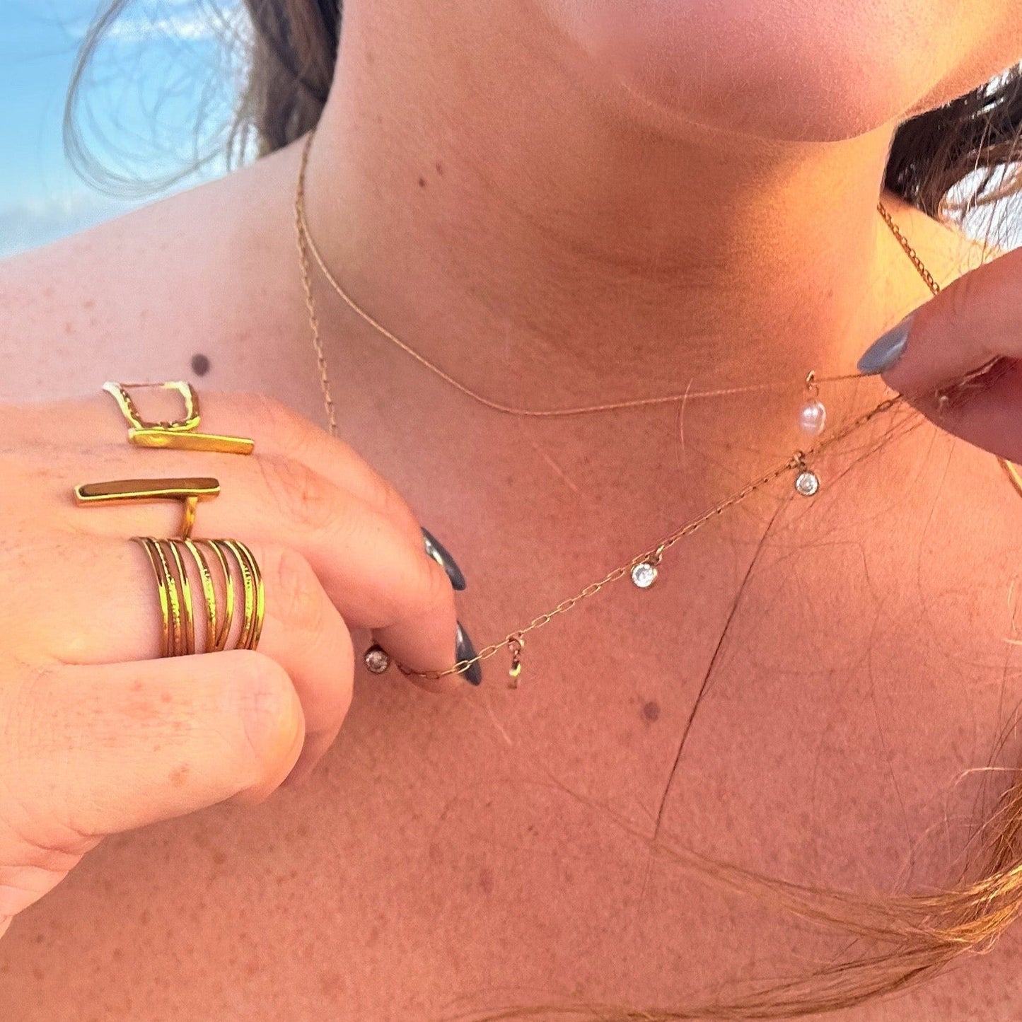 DRIP JEWELRY RINGS Open Bar Ring