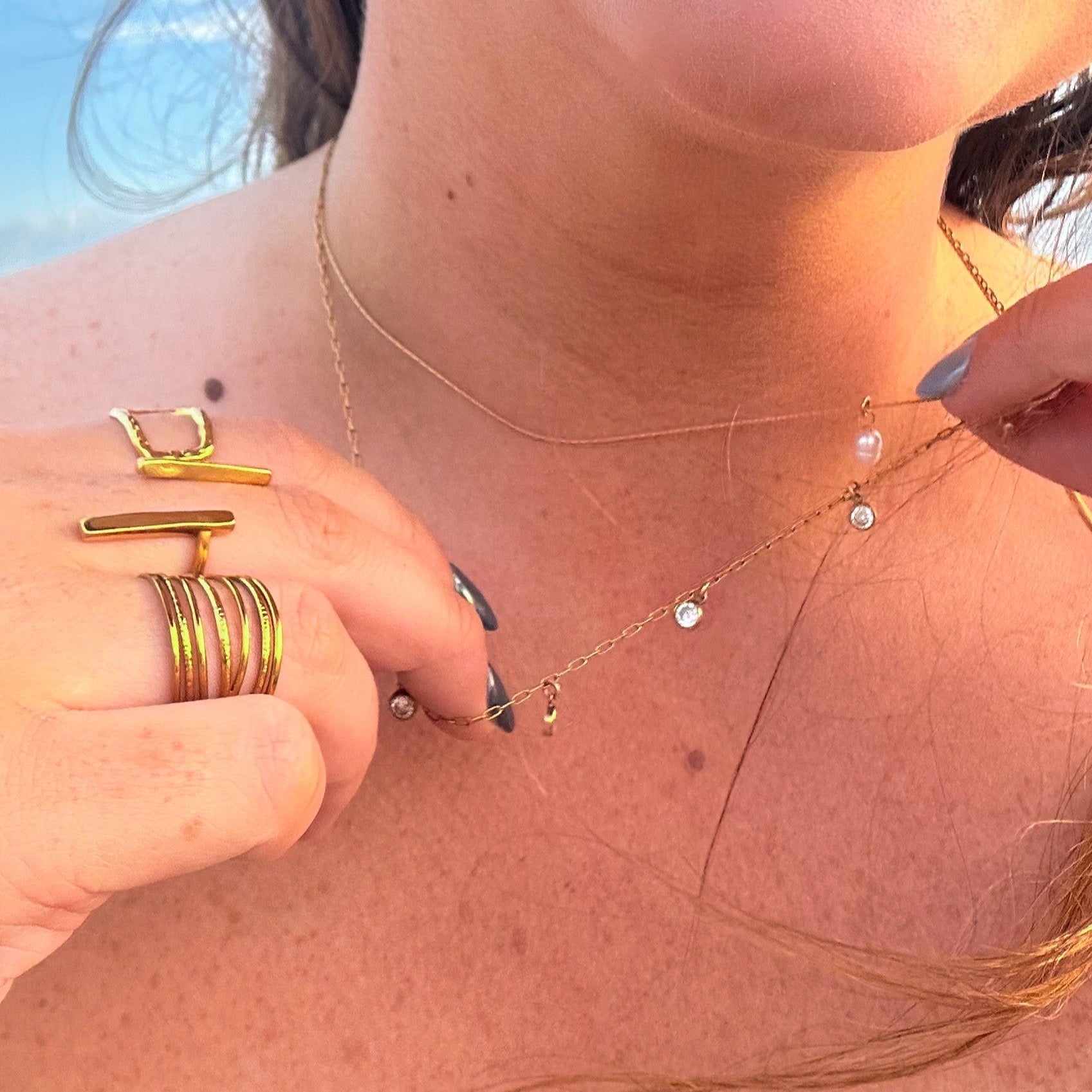 DRIP JEWELRY RINGS Open Bar Ring