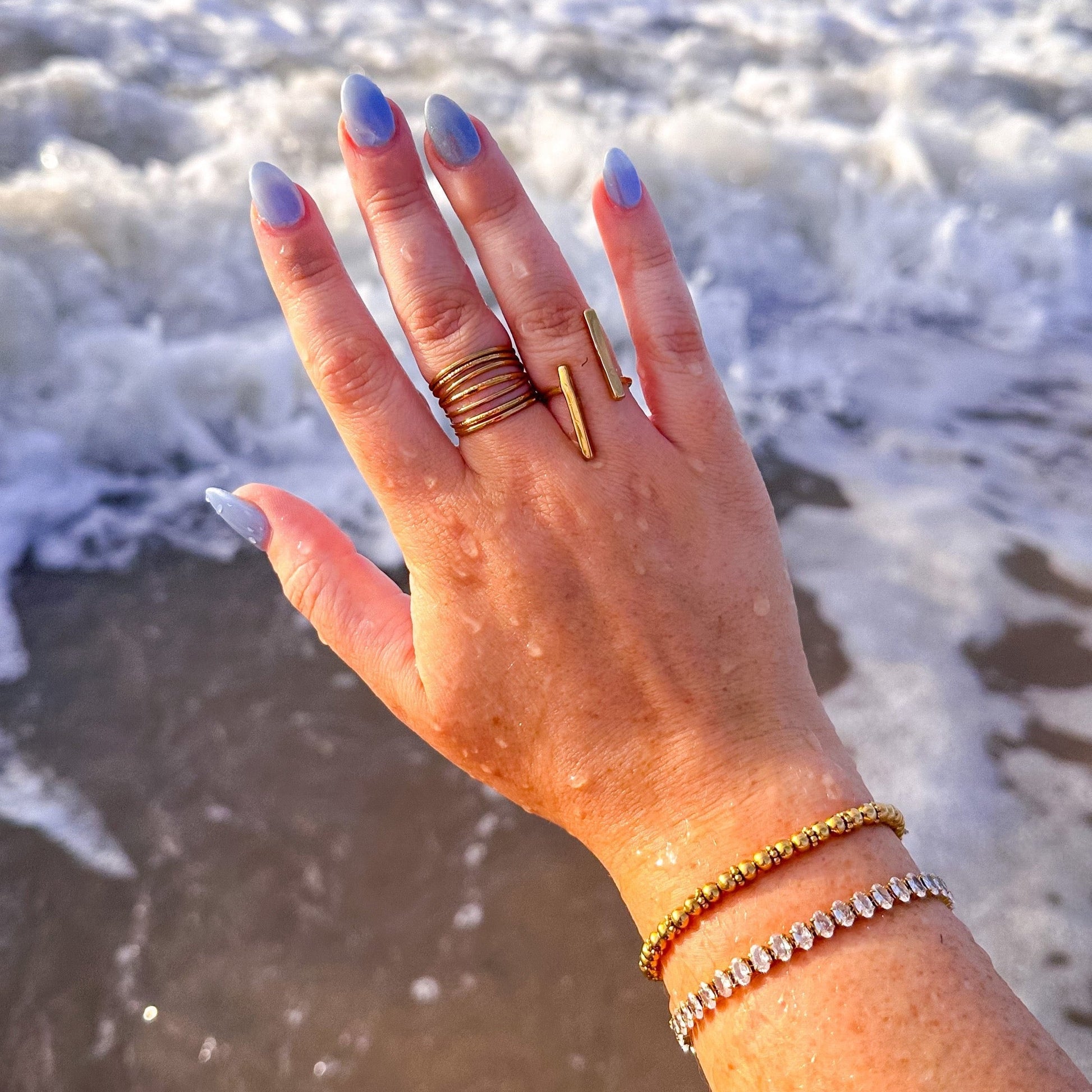 DRIP JEWELRY RINGS Open Bar Ring
