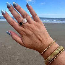 Load image into Gallery viewer, DRIP JEWELRY RINGS Open Black/White Ring

