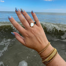 Load image into Gallery viewer, DRIP JEWELRY RINGS Open Black/White Ring
