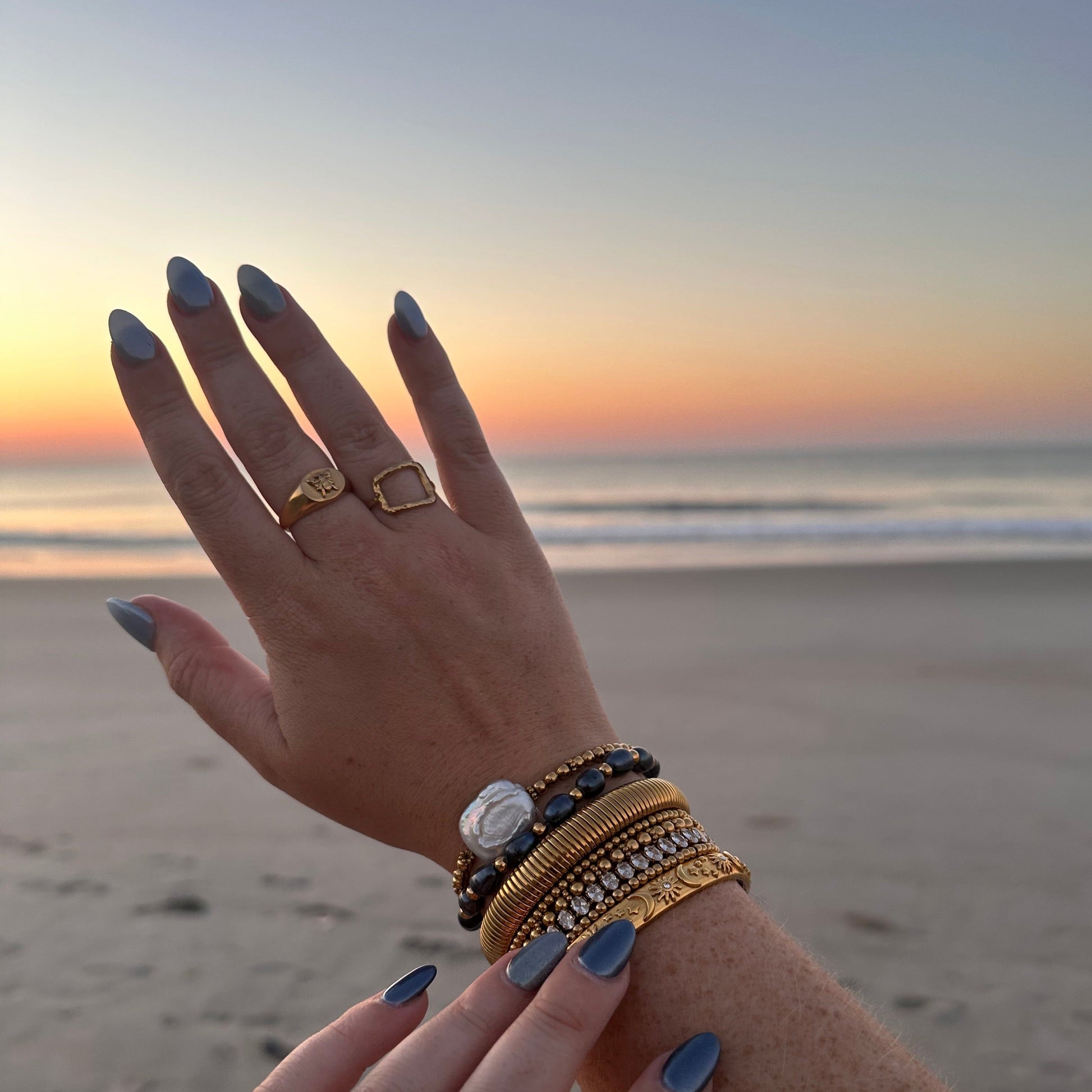 DRIP JEWELRY Rings Open Square Ring