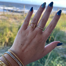 Load image into Gallery viewer, DRIP JEWELRY Rings Open Square Ring
