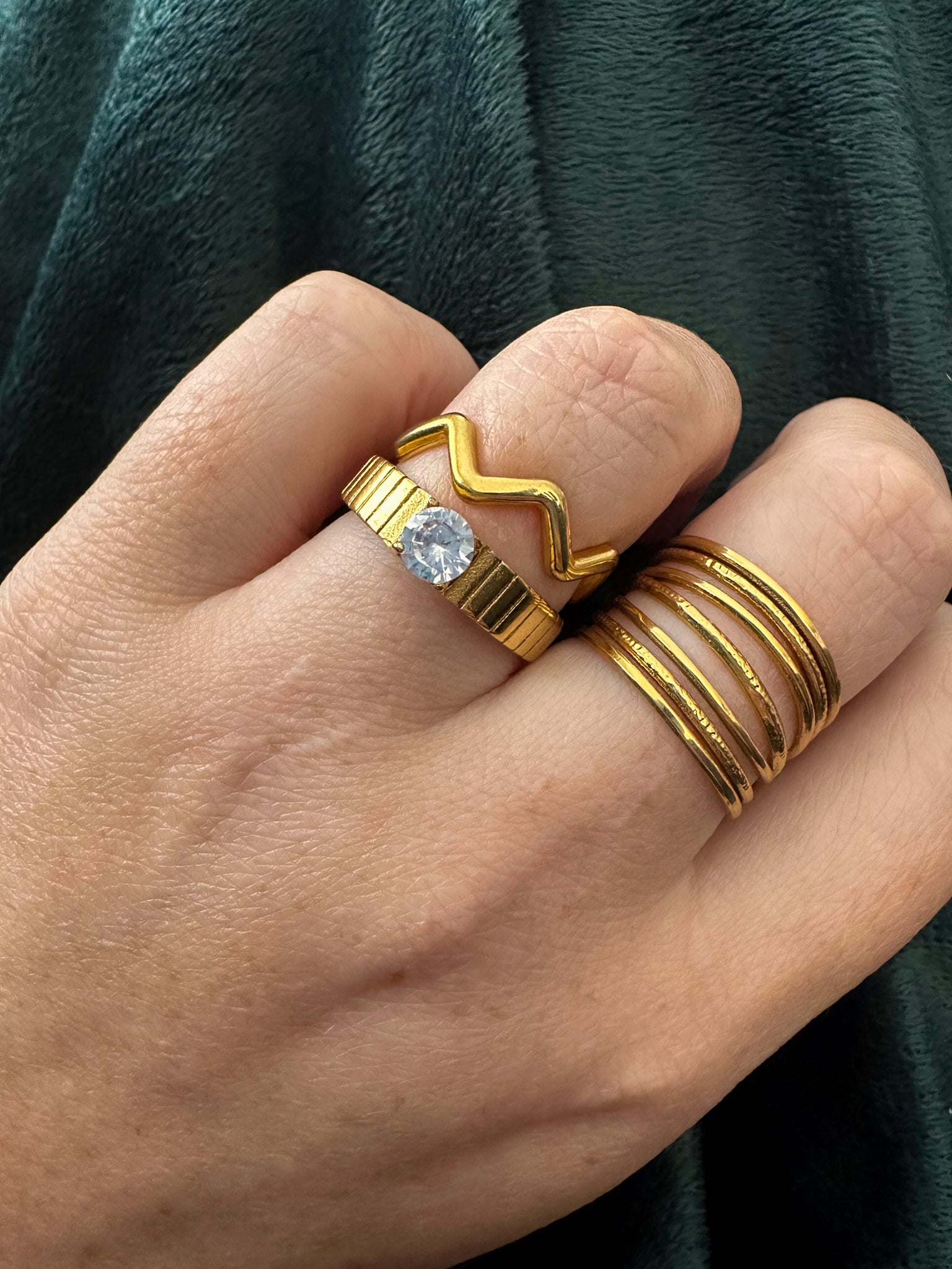 DRIP JEWELRY Rings Wave Adjustable Ring