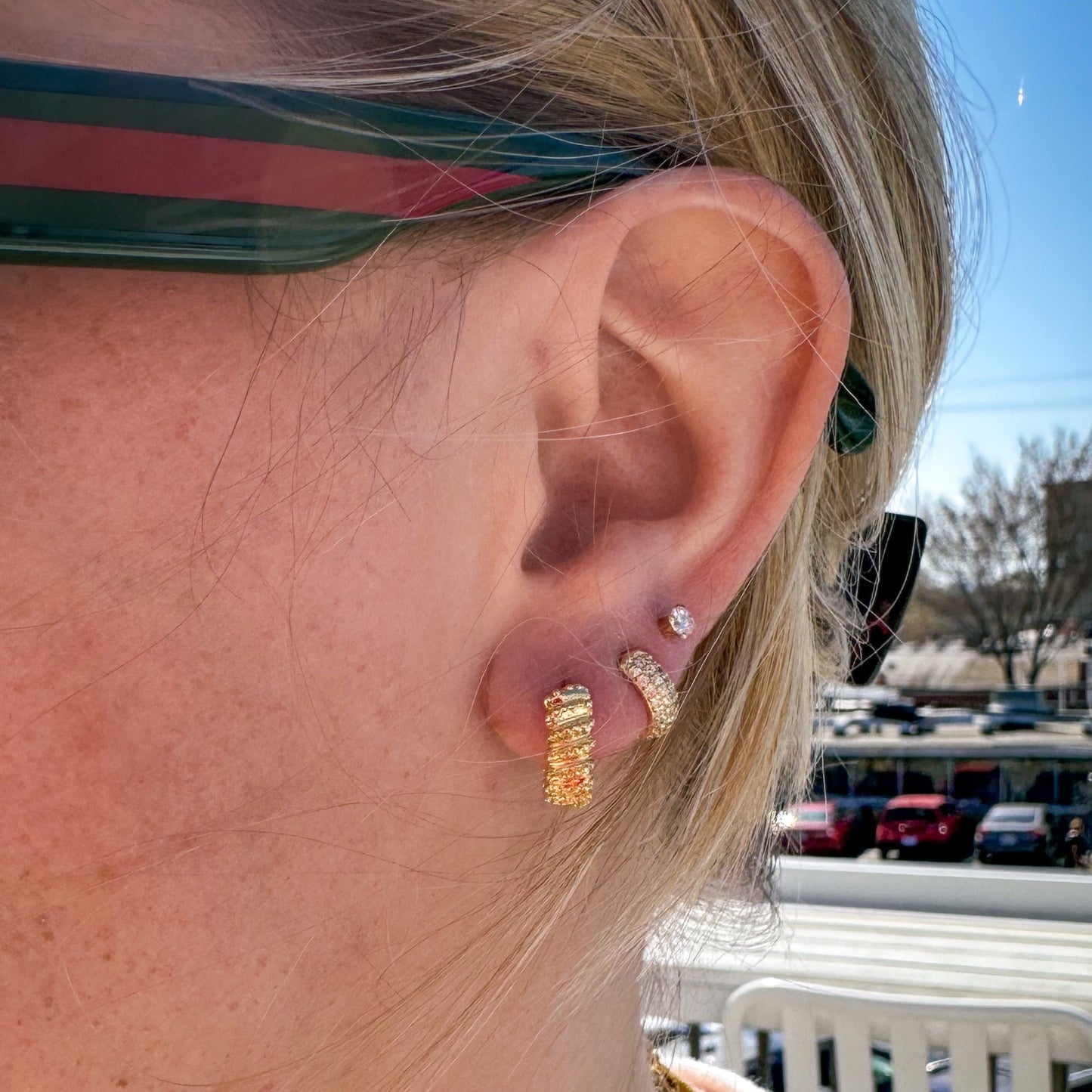 DRIP JEWELRY Specked Mini Huggie