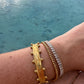 DRIP JEWELRY Tennis Baguette Bracelet (adjustable)