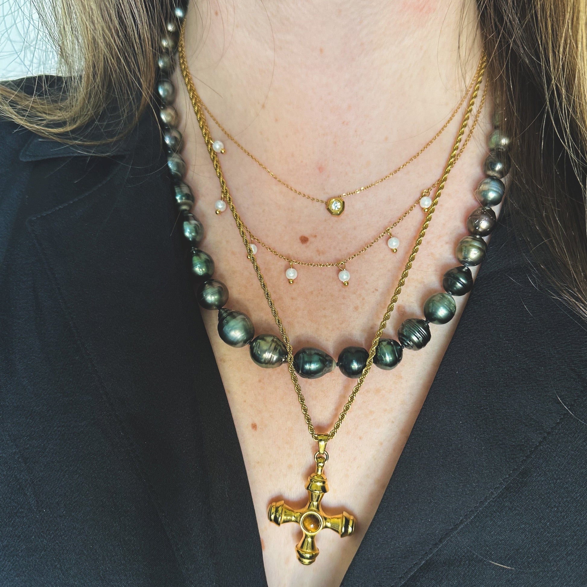 DRIP JEWELRY Tiger Eye Necklace
