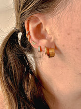 Load image into Gallery viewer, DRIP JEWELRY tiny baguette huggies
