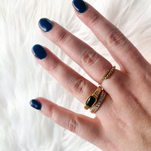 Load image into Gallery viewer, DRIP JEWELRY Bead and Pave Adjustable ring
