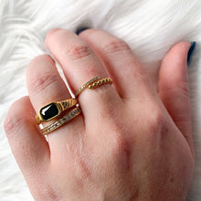 Load image into Gallery viewer, DRIP JEWELRY Bead and Pave Adjustable ring
