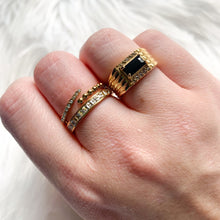 Load image into Gallery viewer, DRIP JEWELRY Bead and Pave Adjustable ring
