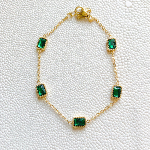 DRIP JEWELRY Bracelets Emerald cut Emerald bracelet