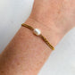 DRIP JEWELRY Bracelets Pearl on feather bracelet