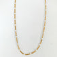 DRIP JEWELRY Curb and White Enamel Necklace