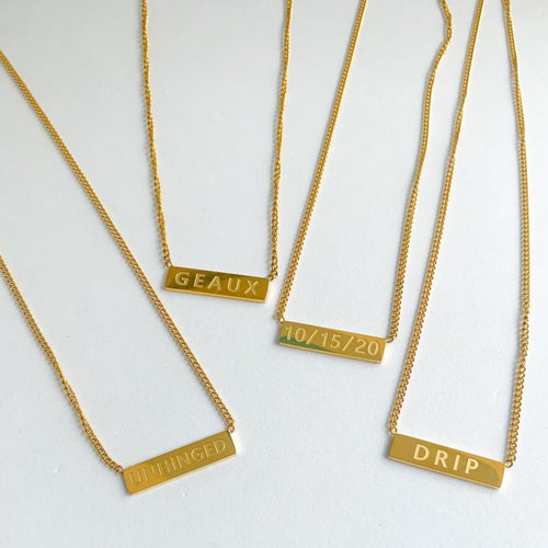 DRIP JEWELRY Custom Nameplate
