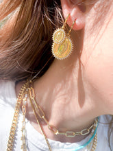 Load image into Gallery viewer, DRIP JEWELRY Earrings Blessed Mother Huggies
