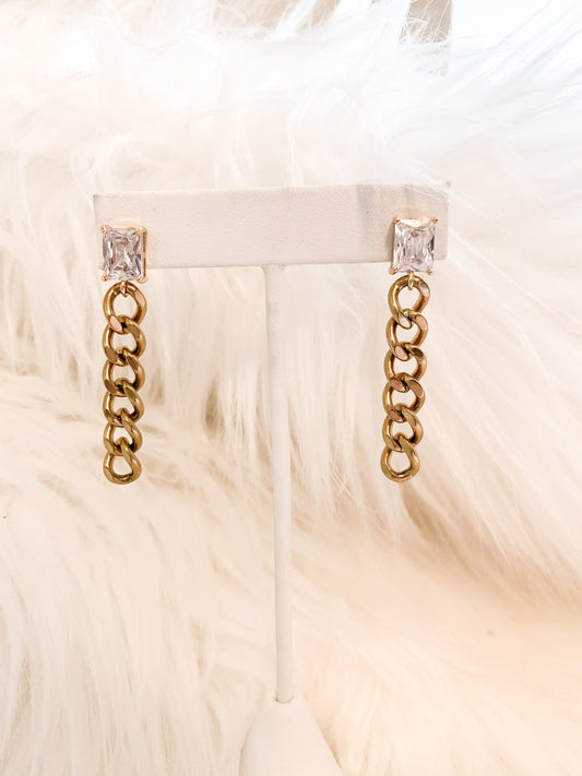 DRIP JEWELRY Earrings Crystal Clear