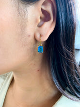 Load image into Gallery viewer, DRIP JEWELRY Earrings Ocean Blue rec drop earrings : more color options!
