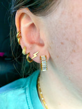 Load image into Gallery viewer, DRIP JEWELRY Earrings Textured Baby Huggies
