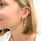 Drip Jewelry Earrings Textured Stripey Hoops