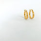 Drip Jewelry Earrings Textured Stripey Hoops
