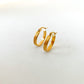 Drip Jewelry Earrings Textured Stripey Hoops