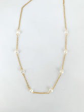 Load image into Gallery viewer, Drip Jewelry Necklace Pearl Station Necklace
