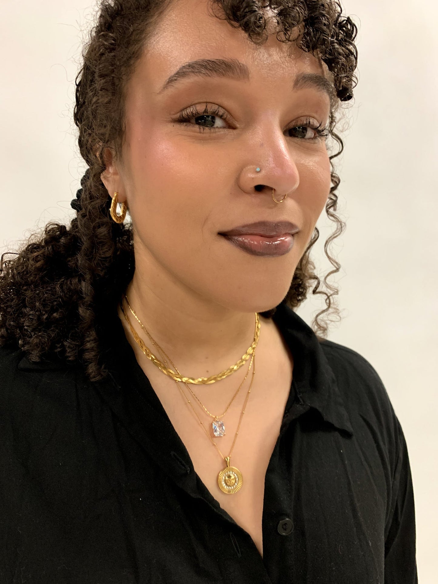 Drip Jewelry necklace Triple Braided Herringbone Necklace