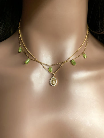 DRIP JEWELRY Necklaces Blessed Mother Necklace