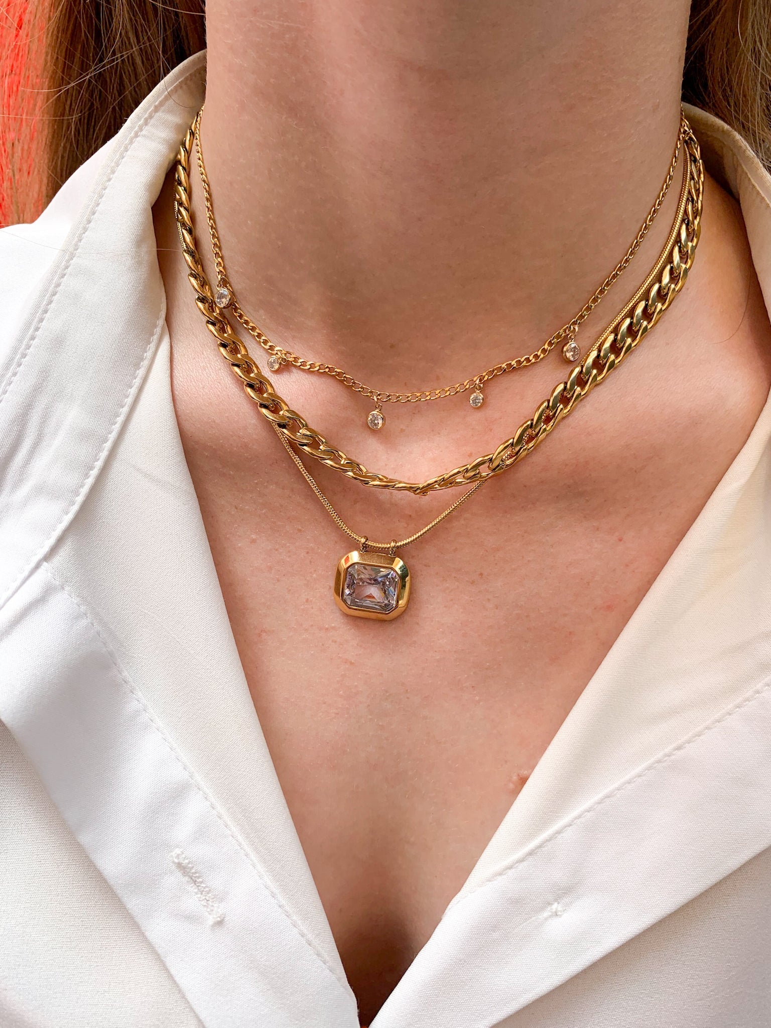 DRIP JEWELRY Necklaces Cuban Sparkle