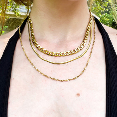 DRIP JEWELRY Necklaces waves NEW LAYERING CHAINS : added even more styles