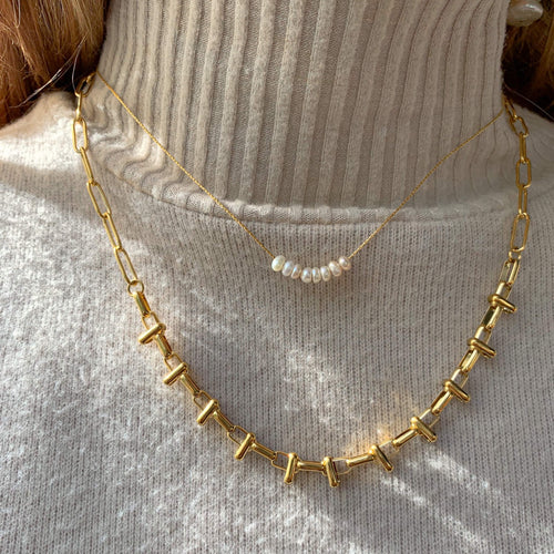 DRIP JEWELRY NECKLACES Pearl Barely There Necklace