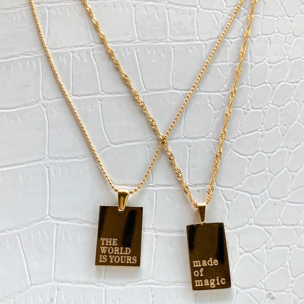 DRIP JEWELRY Read it, Feel it Necklace