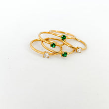 Load image into Gallery viewer, Drip Jewelry Ring Dainty Solitare Ring
