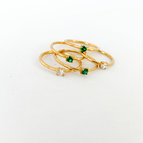 Drip Jewelry Ring Dainty Solitare Ring