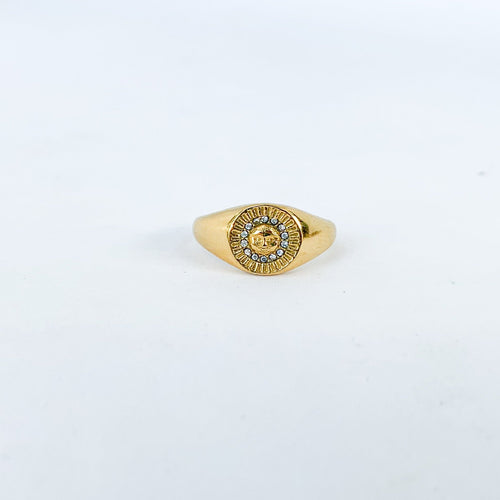 DRIP JEWELRY Sun Medallion Ring