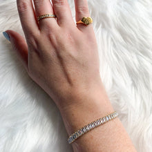 Load image into Gallery viewer, DRIP JEWELRY Tennis Baguette Bracelet (adjustable)
