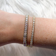 Load image into Gallery viewer, DRIP JEWELRY Tennis Baguette Bracelet (adjustable)
