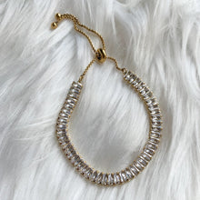 Load image into Gallery viewer, DRIP JEWELRY Tennis Baguette Bracelet (adjustable)
